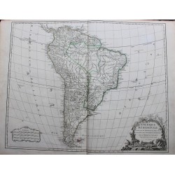 Carte de l'Amérique du Sud...