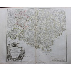 Mapa de Provenza - 1754 -...