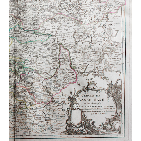 Map of the Circle of Lower Saxony - by Robert De VAUGONDY - 18th century