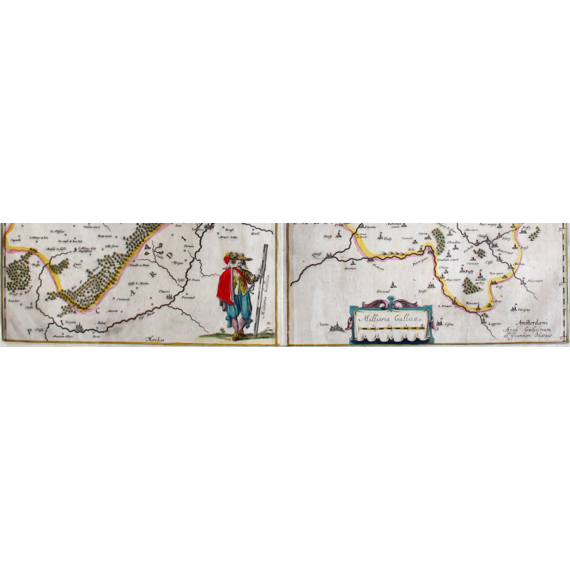 Map of Gallice Vermandois Government of la Cappelle County of