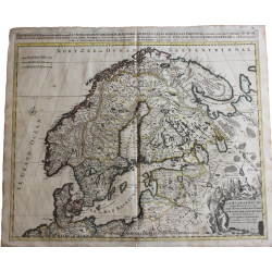 Carte de la Scandinavie...