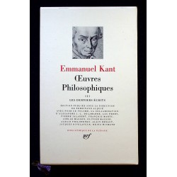 La Pléiade N°332 : Kant -...