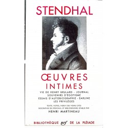 La Pléiade N°109 : Stendhal...