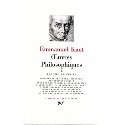 La Pléiade N°332 : Kant -...